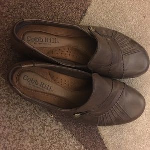 Women’s Brown Leather slip in shoe